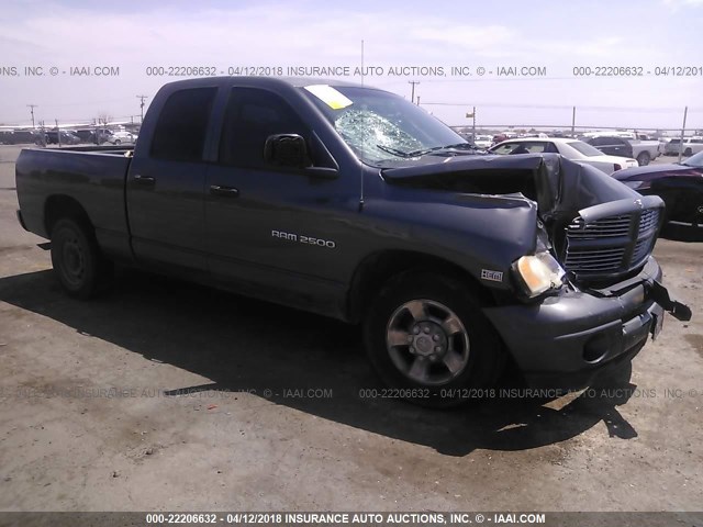 3D7KA28D73G730020 - 2003 DODGE RAM 2500 ST/SLT GRAY photo 1