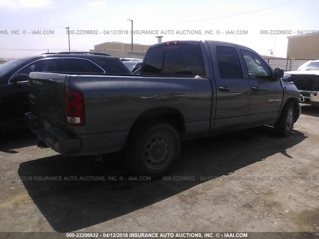 3D7KA28D73G730020 - 2003 DODGE RAM 2500 ST/SLT GRAY photo 4