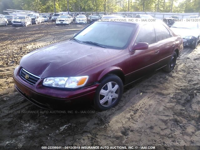 4T1BG22K21U785383 - 2001 TOYOTA CAMRY CE/LE/XLE 勃艮第红 照片 2