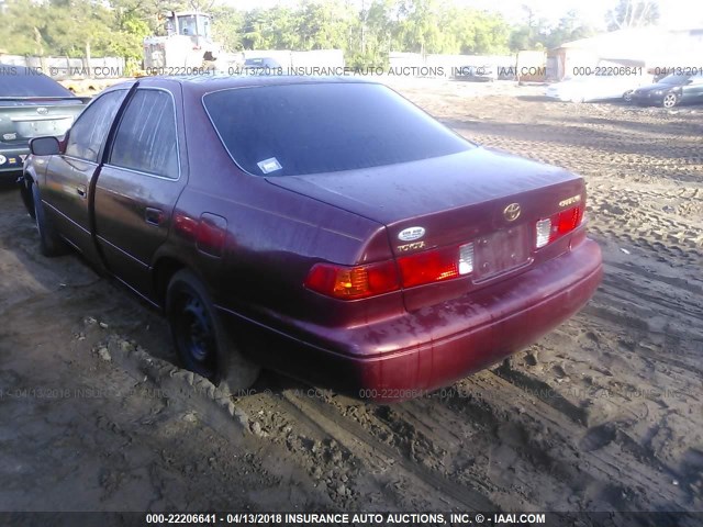 4T1BG22K21U785383 - 2001 TOYOTA CAMRY CE/LE/XLE 勃艮第红 照片 3