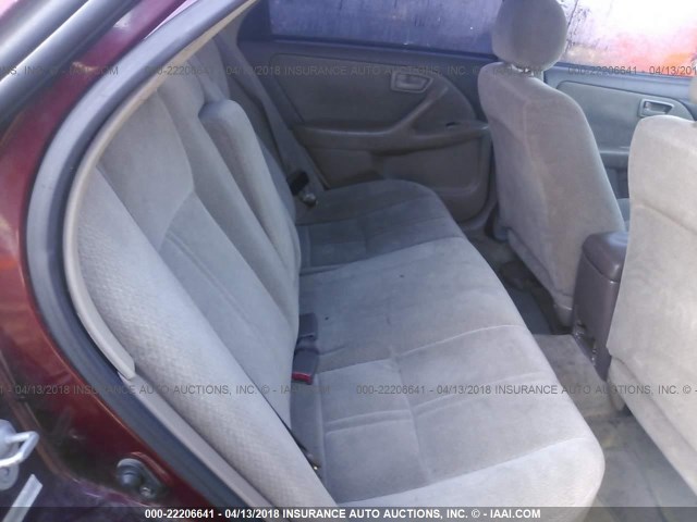 4T1BG22K21U785383 - 2001 TOYOTA CAMRY CE/LE/XLE 勃艮第红 照片 8