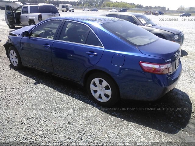 JTNBE46K073107998 - 2007 TOYOTA CAMRY NEW GENERAT CE/LE/XLE/SE BLUE photo 3