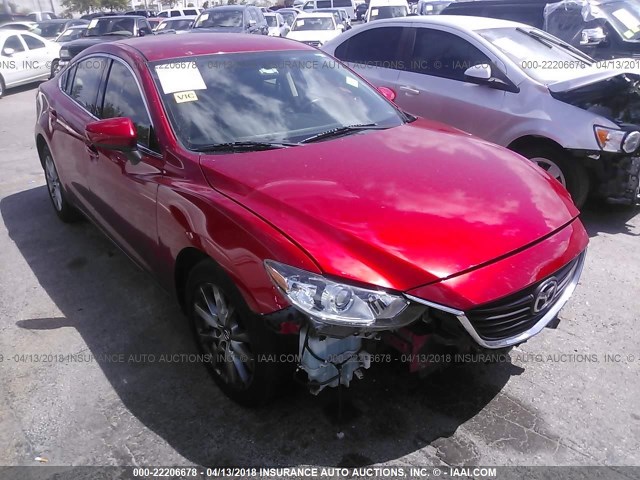 JM1GJ1U58F1222473 - 2015 MAZDA 6 SPORT RED photo 1