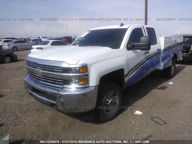 1GC2CUEG0GZ370920 - 2016 CHEVROLET SILVERADO C2500 HEAVY DUTY WHITE photo 2