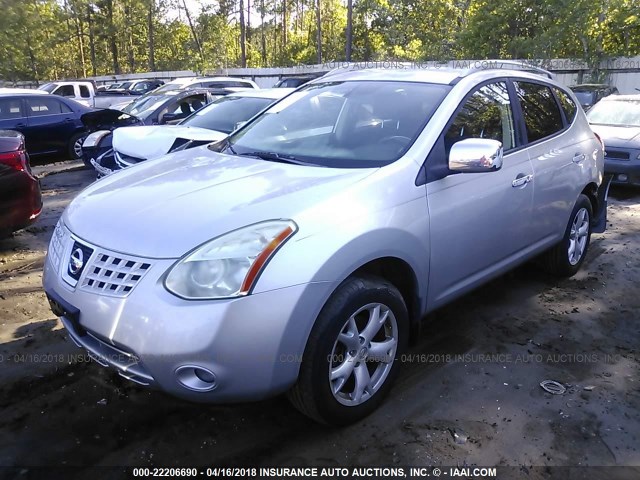 JN8AS58V98W100283 - 2008 NISSAN ROGUE S/SL SILVER photo 2