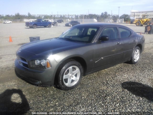 2B3KA33V69H545063 - 2009 DODGE CHARGER SXT GRAY photo 2