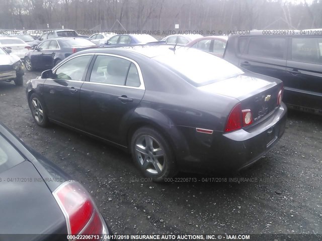 1G1ZB5E1XBF223932 - 2011 CHEVROLET MALIBU LS 灰色 照片 3