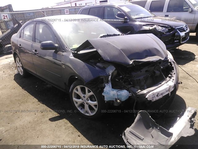 JM1BK32G881136493 - 2008 MAZDA 3 I BLACK photo 1