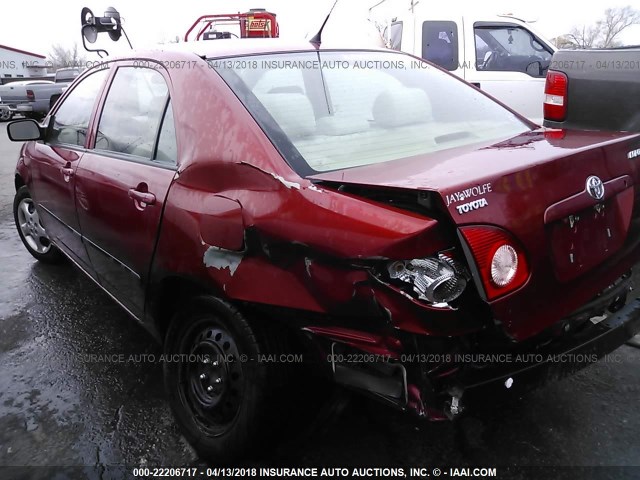 1NXBR32E67Z927043 - 2007 TOYOTA COROLLA CE/LE/S RED photo 3