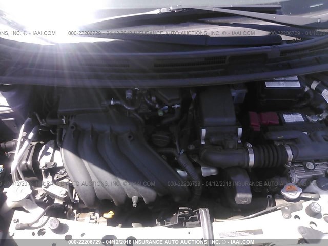 3N1CE2CP9FL419417 - 2015 NISSAN VERSA NOTE S/S PLUS/SV/SL/SR SILVER photo 10