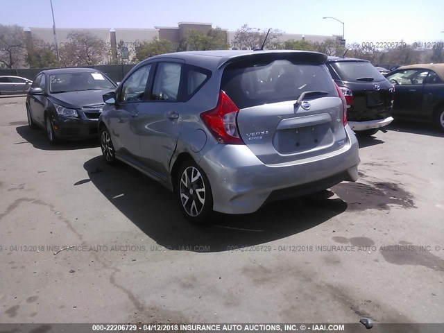 3N1CE2CP9FL419417 - 2015 NISSAN VERSA NOTE S/S PLUS/SV/SL/SR SILVER photo 3