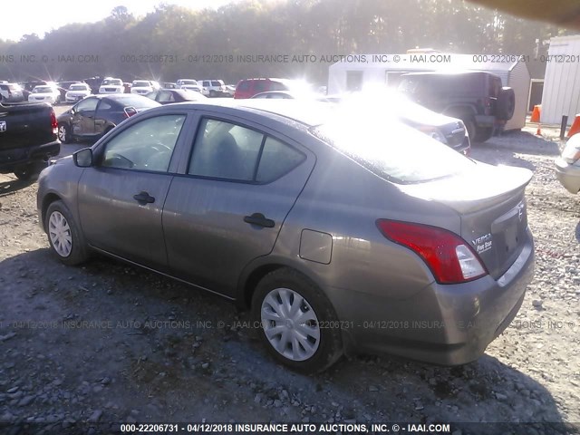 3N1CN7AP0GL855638 - 2016 NISSAN VERSA S/S PLUS/SV/SL GRAY photo 3