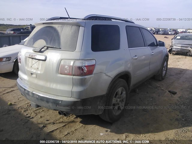 1GKER23D19J180364 - 2009 GMC ACADIA SLT-1 SILVER photo 4