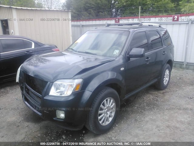 4M2CU87G59KJ14686 - 2009 MERCURY MARINER PREMIER GRAY photo 2