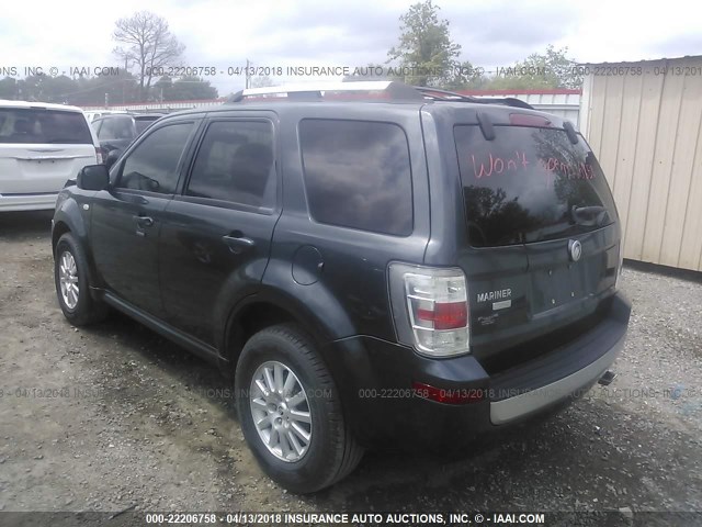 4M2CU87G59KJ14686 - 2009 MERCURY MARINER PREMIER GRAY photo 3