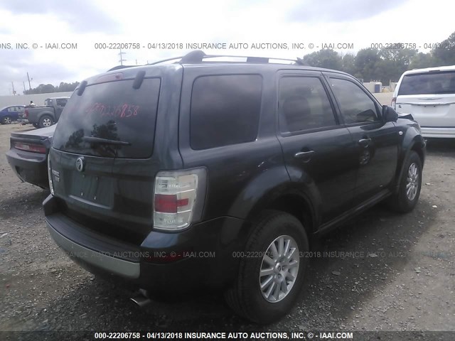 4M2CU87G59KJ14686 - 2009 MERCURY MARINER PREMIER GRAY photo 4