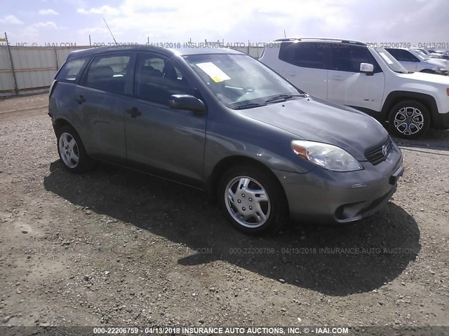 2T1KR32E58C695344 - 2008 TOYOTA COROLLA MATRIX XR GRAY photo 1