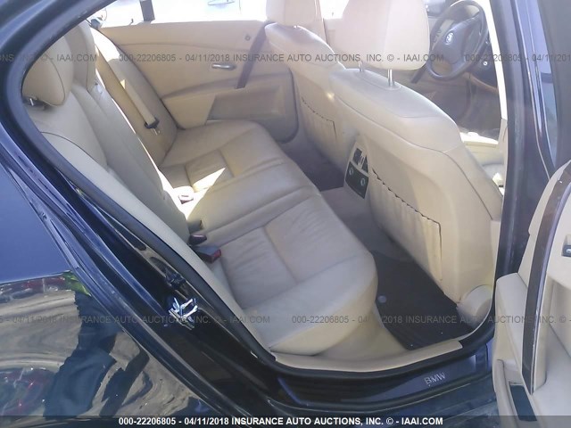 WBANE53536CK83462 - 2006 BMW 525 I BLUE photo 8