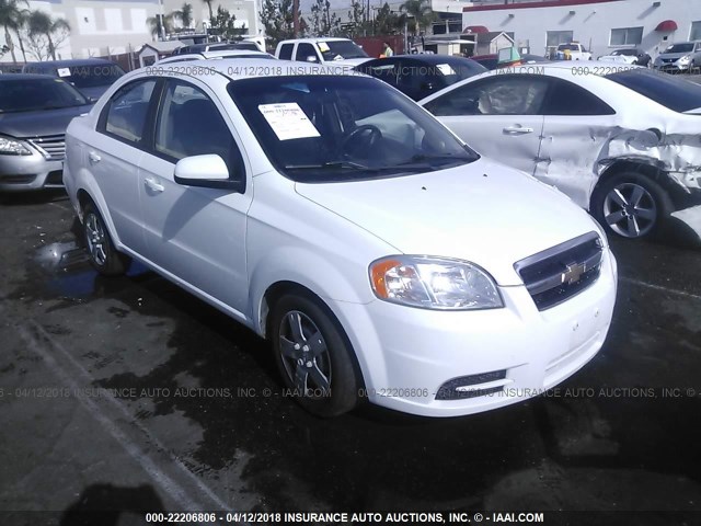 KL1TD5DE9BB136016 - 2011 CHEVROLET AVEO LS/LT WHITE photo 1