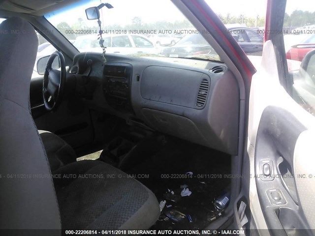 1FTYR14X3XPA24431 - 1999 FORD RANGER SUPER CAB RED photo 5