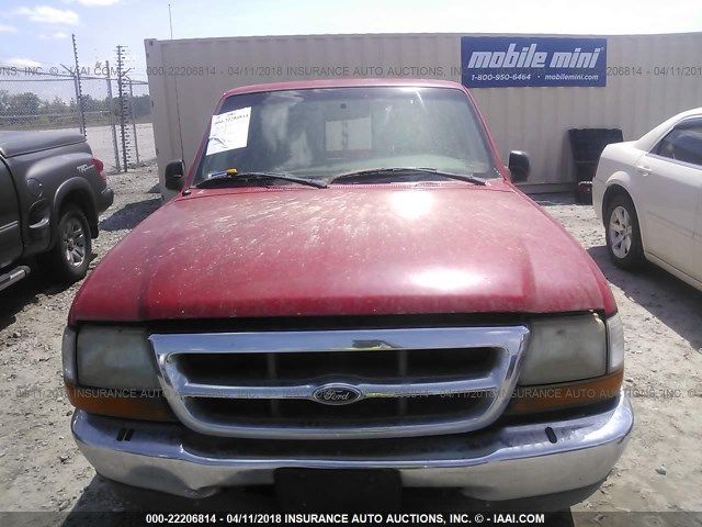 1FTYR14X3XPA24431 - 1999 FORD RANGER SUPER CAB RED photo 6