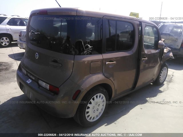 JN8AZ2KR5BT208740 - 2011 NISSAN CUBE S/SL/KROM TAN photo 4