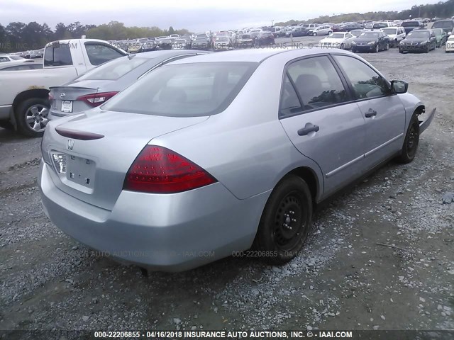 1HGCM55127A042286 - 2007 HONDA ACCORD VALUE SILVER photo 4