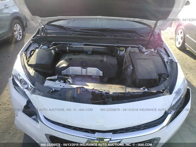 1G11C5SLXFF350606 - 2015 CHEVROLET MALIBU 1LT WHITE photo 10