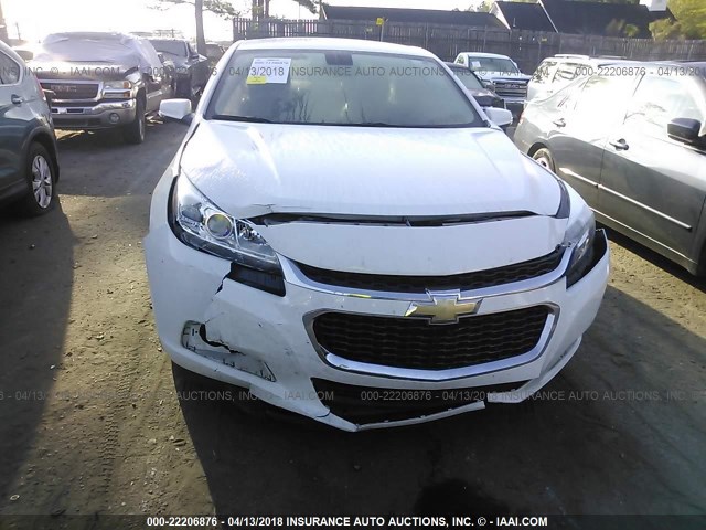 1G11C5SLXFF350606 - 2015 CHEVROLET MALIBU 1LT WHITE photo 6