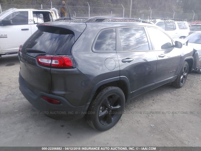 1C4PJMCB7JD505754 - 2018 JEEP CHEROKEE LATITUDE GRAY photo 4