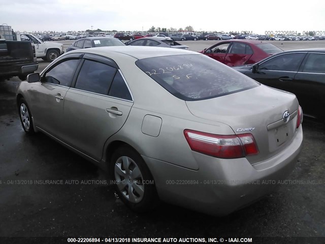 4T1BE46K68U775431 - 2008 TOYOTA CAMRY CE/LE/XLE/SE GOLD photo 3