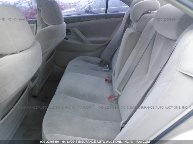4T1BE46K68U775431 - 2008 TOYOTA CAMRY CE/LE/XLE/SE GOLD photo 8