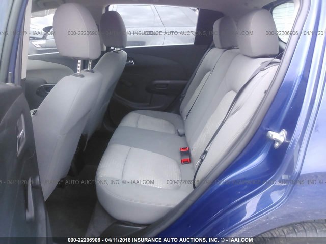 1G1JB6SG8D4137271 - 2013 CHEVROLET SONIC LS ლურჯი ფოტო 8