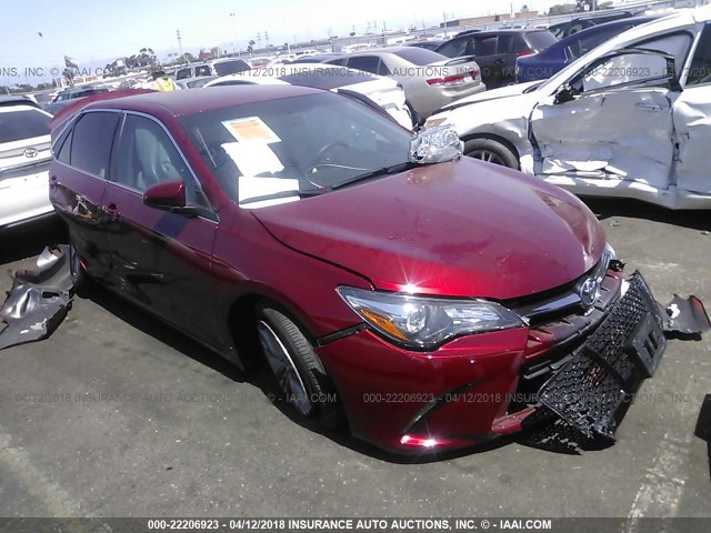 4T1BF1FKXHU752584 - 2017 TOYOTA CAMRY LE/XLE/SE/XSE RED photo 1
