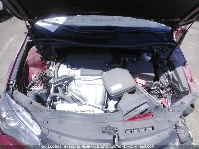 4T1BF1FKXHU752584 - 2017 TOYOTA CAMRY LE/XLE/SE/XSE RED photo 10