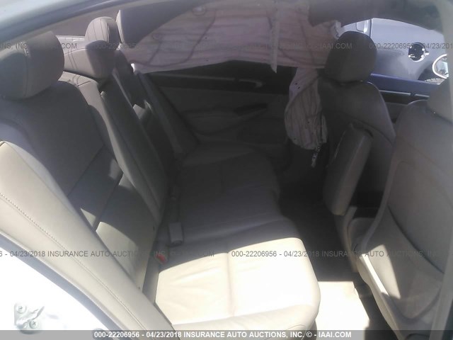2HGFA1F92AH553301 - 2010 HONDA CIVIC EXL WHITE photo 8