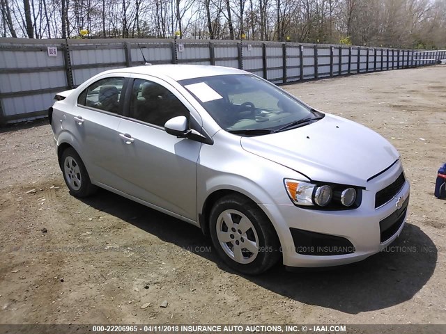 1G1JA5SH3D4122263 - 2013 CHEVROLET SONIC LS SILVER photo 1