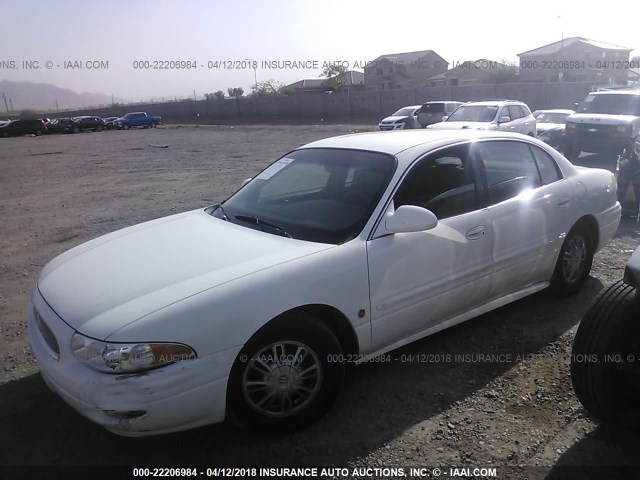 1G4HP52K144166208 - 2004 BUICK LESABRE CUSTOM WHITE photo 2