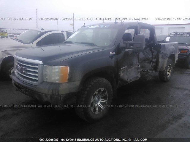 3GTRKWE33AG284387 - 2010 GMC SIERRA K1500 SLT BLACK photo 2