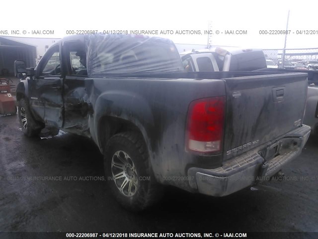 3GTRKWE33AG284387 - 2010 GMC SIERRA K1500 SLT BLACK photo 3