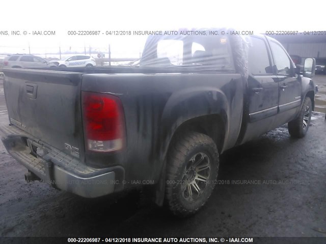 3GTRKWE33AG284387 - 2010 GMC SIERRA K1500 SLT BLACK photo 4