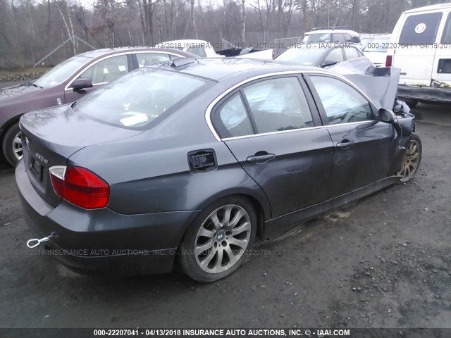 WBAVD33516KV64012 - 2006 BMW 330 XI GRAY photo 4