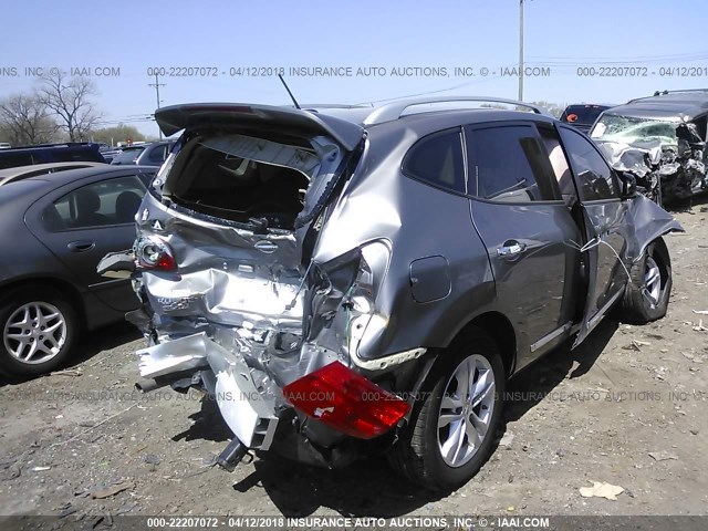 JN8AS5MT4FW159999 - 2015 NISSAN ROGUE SELECT S GRAY photo 4