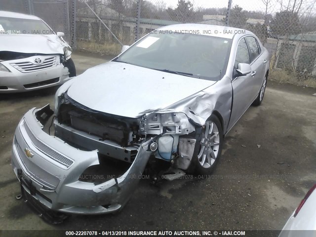 1G1ZE5E73BF128656 - 2011 CHEVROLET MALIBU LTZ SILVER photo 2