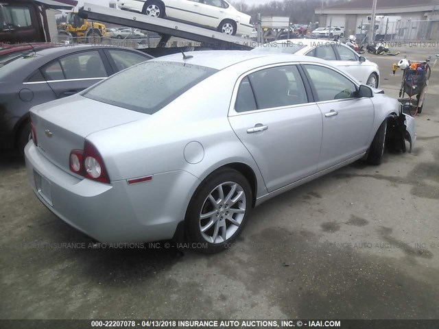 1G1ZE5E73BF128656 - 2011 CHEVROLET MALIBU LTZ SILVER photo 4