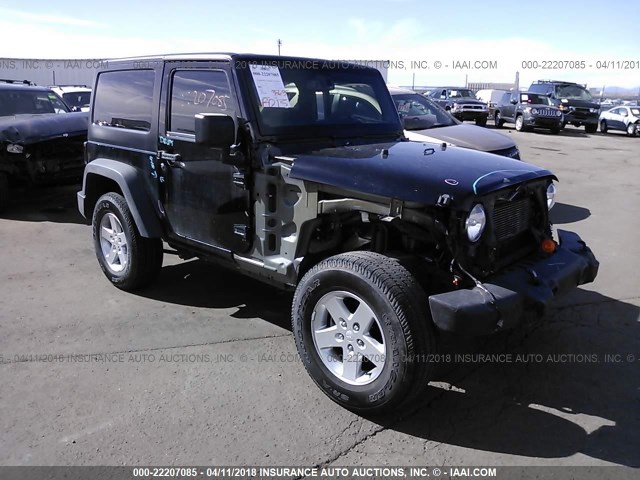 1C4AJWAG9EL206410 - 2014 JEEP WRANGLER SPORT BLACK photo 1