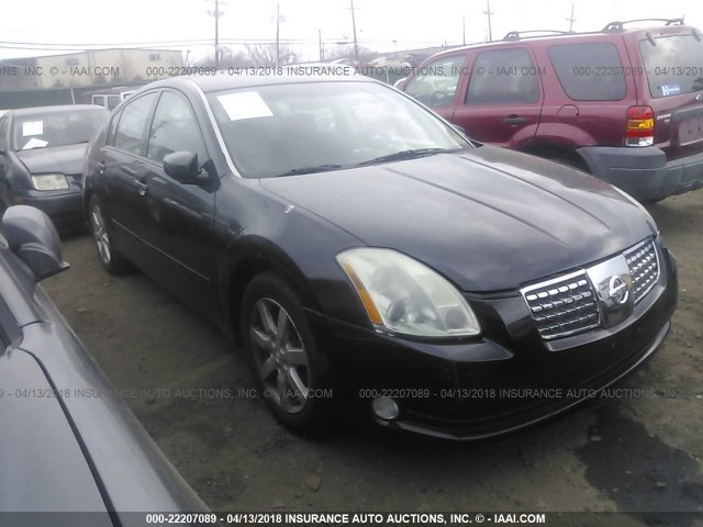 1N4BA41E84C878339 - 2004 NISSAN MAXIMA SE/SL BLACK photo 1