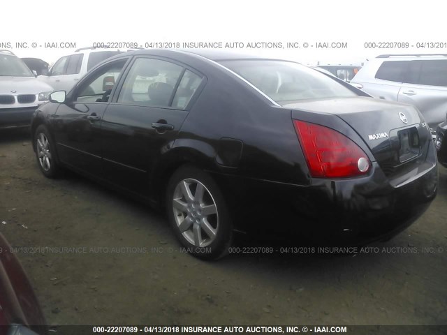 1N4BA41E84C878339 - 2004 NISSAN MAXIMA SE/SL BLACK photo 3