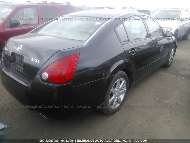 1N4BA41E84C878339 - 2004 NISSAN MAXIMA SE/SL BLACK photo 4