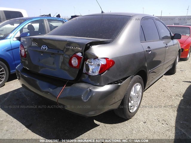 1NXBR32E06Z685672 - 2006 TOYOTA COROLLA CE/LE/S GRAY photo 4